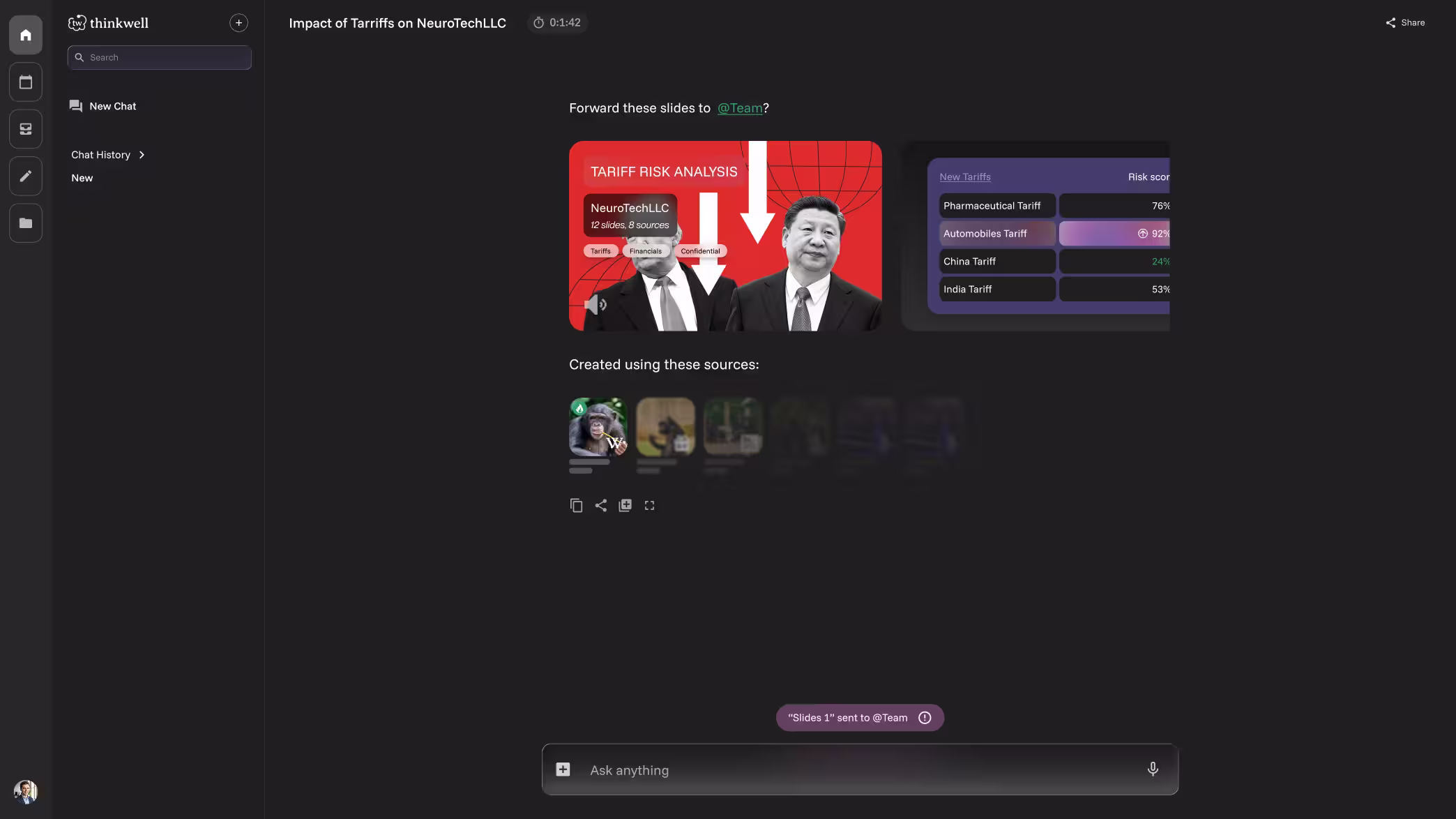ThinkWell product interface concept.